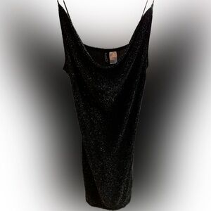 Women’s Glitter Mesh Spaghetti Strap Dress